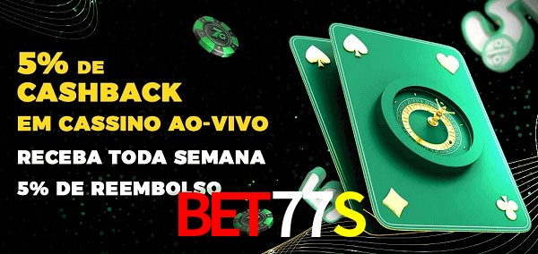 Promoções do cassino ao Vivo BET77S